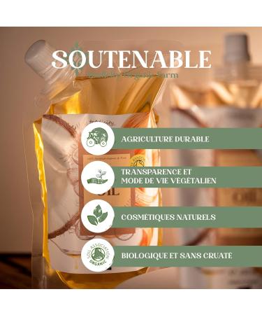 Coconut Oil for Dry and Damaged Hair. Moisturizing Serum Split Ends Hair Mask Anti-Frizz Intense Repairing Hair Oil - 500 ml - Buy Online on GoSupps.com