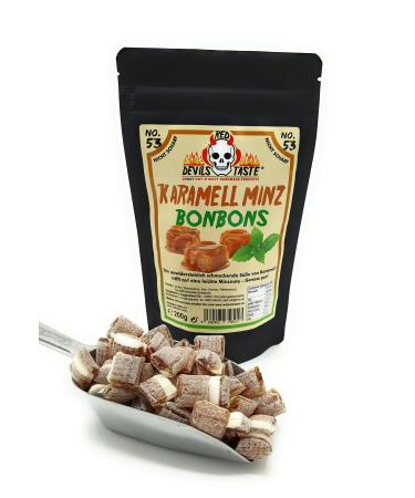 RED DEVILS TASTE Karamell Minz Candy - Sweet - 200g - Hot Scale: 0 - Red Keys