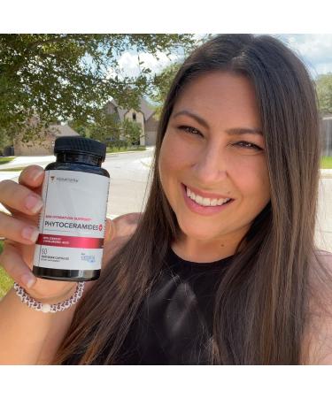Hydrating Anti-Aging Phytoceramides Supplement with Hyaluronic Acid - Clinically Proven Skin Barrier Repair for Women - 700mg Ceratiq Ceramides - Buy Online on GoSupps.com