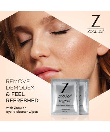 Zocuwipe Eyelid Wipes - Natural Okra Complex Eyelid Cleanser & Moisturizer for Dry Eye & Blepharitis | 40 Count - Buy Online on GoSupps.com