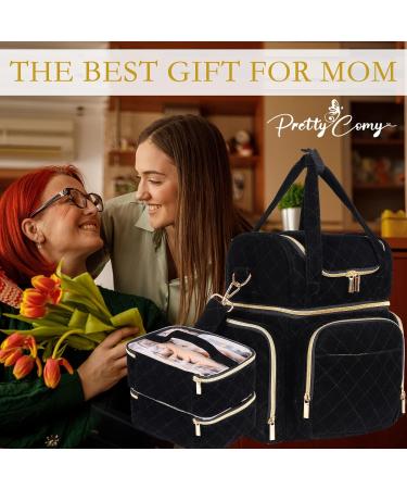 70 Bottle Nail Polish Organizer with Nail Lamp Bag - Nail Tech Storage Case and Travel Organizer in Black - Buy Online on GoSupps.com