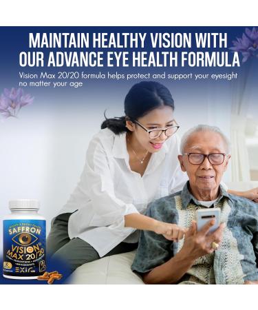 EXIR Eye Vitamin Supplement | Saffron, Curcumin, Astazanthin - Supports Eye Health, Visual Comfort & Focus, VM20-30 Capsules 30 Count (Pack of 1) - Buy Online on GoSupps.com