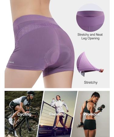 INBIKE Women's High Waist Padded Bicycle Underwear - Comfortable Cycling Briefs SW003 XL Purple - Buy Online on GoSupps.com