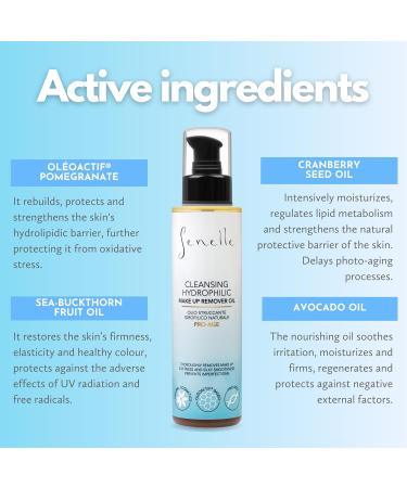 Senselle Natural Cleansing Makeup Remover Oil - 150ml with Pomegranate & Sea-buckthorn Fruit Oil - Buy Online on GoSupps.com