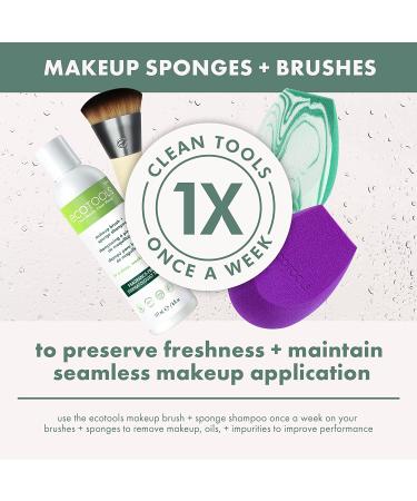 EcoTools Bioblender Makeup Sponge Duo - Natural Beauty Sponges for Liquid & Cream Products - Foundation & Concealer Blending Sponges - Cruelty Free & Vegan - 2 Count - Buy Online on GoSupps.com