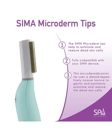 Spa Sciences SIMA Microderm Tips - Coarse and Fine Tips for SIMA Sonic Dermaplaning Tool - All Skin Types - Buy Online on GoSupps.com
