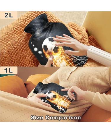 Buy Naanle Football Fireball Heat Bottle | 2L Transparent Hot Water Bottle for Pain Relief & Warmth | Ideal Hand & Feet Warmer | International Shipping Available - Buy Online on GoSupps.com