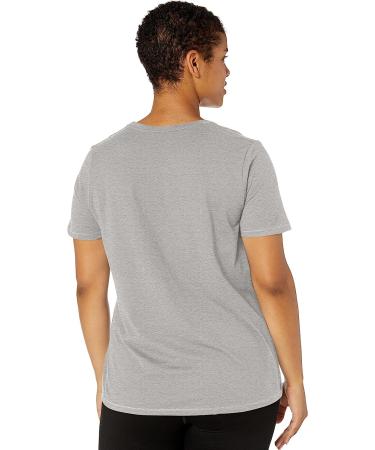 Champion Women's Plus Jersey V-Neck Tee | Script Logo | 2X | Oxford Gray - Buy Online on GoSupps.com