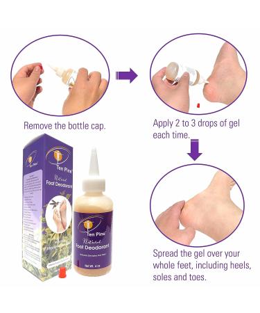 Vegan Natural Foot Deodorant Cream for Smelly Feet | Odor-controlling & Non-Toxic Foot Lotion | 4 oz Bottle - Buy Online on GoSupps.com