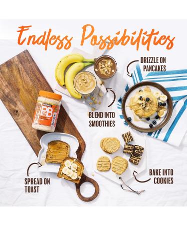 PBfit All-Natural Peanut Butter Powder Peanut Butter Powder from Real Roasted Pressed Peanuts Low in Fat High in Protein 4g of Protein 425g (15oz) - Buy Online on GoSupps.com