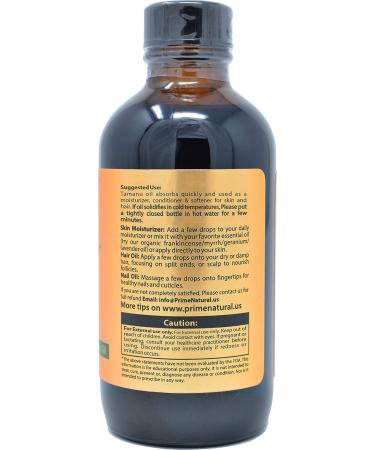 PRIME NATURAL Organic Tamanu Oil (4oz) & Organic Castor Oil (4oz) Bundle - USDA Certified - Cold Pressed Virgin Unrefined Vegan For Face Hair & Skin Care - Natural Moisturizer - Buy Online on GoSupps.com