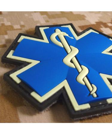 Glow-in-the-Dark EMS EMT Medic Paramedic Morale Patch | Tactical PVC 3D Fastener - Buy Online on GoSupps.com