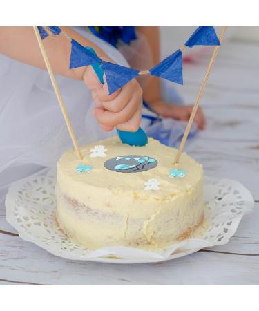 Baking Decorations Baby Mix Set in Blue 8 Pieces Various Baby Motifs as Fondant Decoration for Baking Cupcakes & Muffins Ideal for Baby Showers & Gender Reveal Parties - Buy Online on GoSupps.com