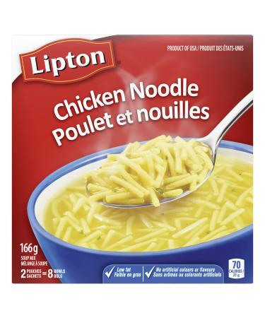 Lipton Dry Soup Mix for a quick classic noodle soup Chicken Noodle low fat and no artificial flavours or colours 166 g Pack of 2 166 g (Pack of 1)