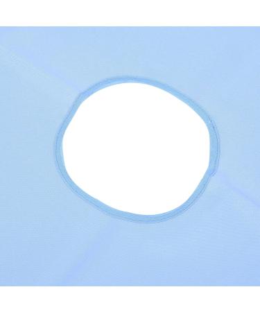 Ververt Touch Treatment Tablecloth - Breathable Oil-Resistant Beauty Salon Bed Linen | Waterproof Massage Cover with Face Hole | Perfect for Wellness Studios - White-Blue - Buy Online on GoSupps.com