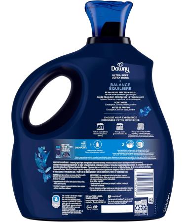 Downy Ultra Soft Fabric Softener Liquid Balance Crisp Rain and Blue Eucalyptus 2.76L 2.76 l (Pack of 1) - Buy Online on GoSupps.com