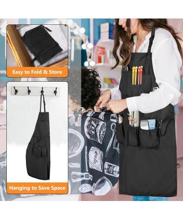 Buy Adjustable Barber Apron | Water-Resistant Hair Stylist Apron with Pockets | Bleach-Proof Salon Apron for Men & Women - Buy Online on GoSupps.com