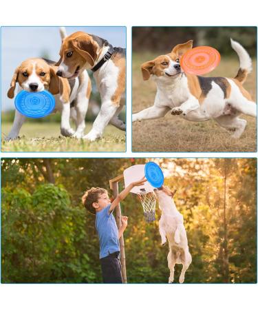 Fantesi 2-Piece Dog Flying Disc - 18.5 cm Rubber Saucer Toy for Training & Play - Soft & Stable - Buy Online on GoSupps.com