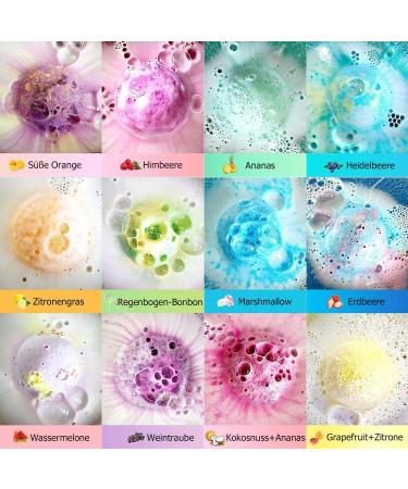 12-Pack Bathing Balls for Kids - Safe Organic Foam Bombs with Surprise Puppy Toys - Fun Natural Swimming Gift Set - Buy Online on GoSupps.com