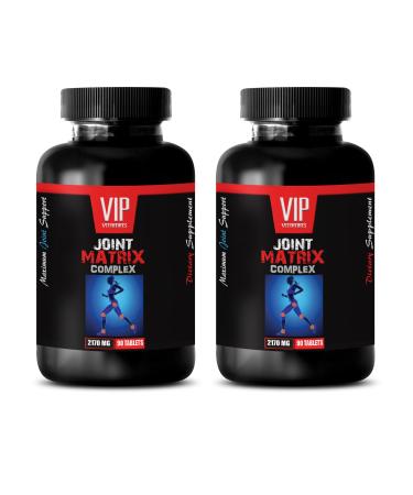 Joint Supplements for Men - Joint Matrix Complex 2170 MG - glucosamine Extra Strength Multi b Vitamin Complex msm glucosamine chondroitin Vitamin for Bones and Joints for Women 2 Bot 180 Tablets