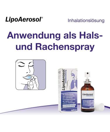 Lipoaerosol Inhalation Solution & Throat Spray 45 ml - Moisturize Upper & Lower Airways - Preservative-Free | International Shipping Available - Buy Online on GoSupps.com