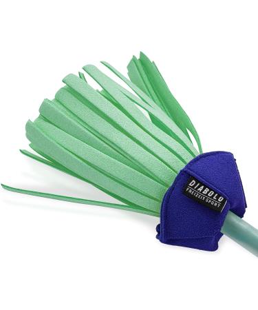 Diabolo Leisure Sport Flowerstick Pro (Blue-Turquoise) - Fiberglass with 2 Handplains UV Reactive Hand-Painted - Ideal for Professionals & Festivals - Buy Online on GoSupps.com