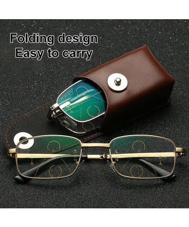 BAFAFA +2.5 Silver Reading Glasses - Blue Light Blocking Modern Frame for Computer & Gaming Eye Strain Relief Portable Style - Buy Online on GoSupps.com