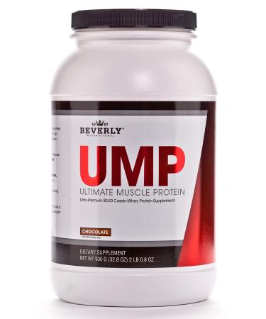 Beverly International UMP Protein Powder 30 servings, Chocolate. Unique whey-casein ratio builds lean muscle and burns fat for hours. Easy to digest. No bloat. (32.8 oz) 2lb .8 oz