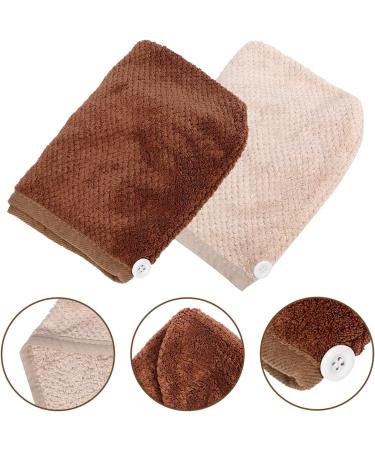 VALICLUD 2Pcs Hair Drying Hat - Quick Drying Absorbent Towel Cap for Effortless Hair Care - Buy Online on GoSupps.com