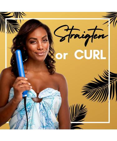 Paul Brown Hawaii Flat Iron - 1.25-inch EOS Blue for Silky Smooth Professional Styles | International Shipping Available - Buy Online on GoSupps.com