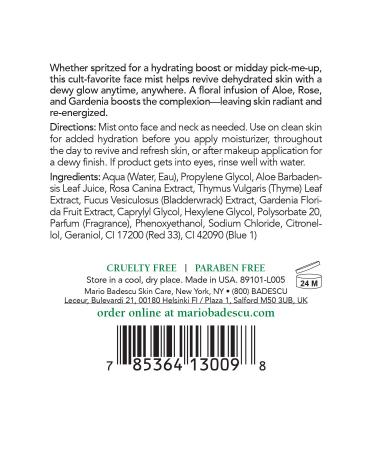Buy Mario Badescu Rosewater & Lavender Facial Spray Duo 4 Fl Oz - Pack of 2 - Buy Online on GoSupps.com