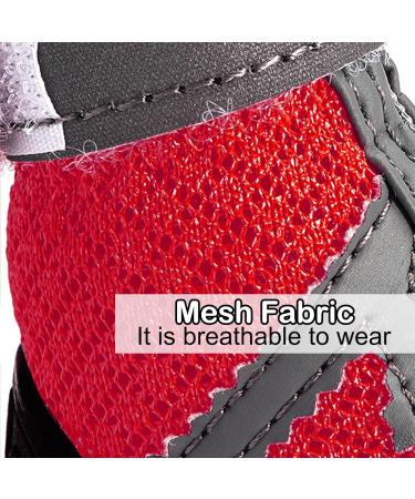 Zweitea Breathable Dog Shoes for Small Dogs - Slip-Resistant Reflective Boots with Robust Sole for Chihuahua - Red 5# (1.89x2.09) - Buy Online on GoSupps.com