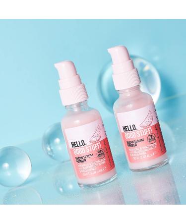 essence Hello Good Stuff! Glow Serum Primer | Hydrating Lightweight Makeup Base | Niacinamide & Watermelon Extract | Vegan & Cruelty Free - Buy Online on GoSupps.com