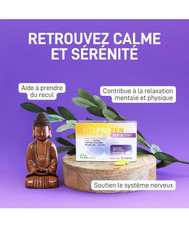 Vitanutrics - VITAPROZEN Ser'Activ - quilibre motionnel Irritabilit - Safran Curcuma Vitamines Magn sium Taurine - Formule 100% V gan - 30 comprim s - Buy Online on GoSupps.com