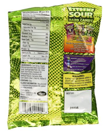 Warheads Extreme Sour Hard Candy Assorted Flavors 2 Oz. (Pack of 3) - Buy Online on GoSupps.com