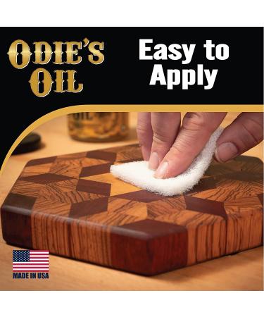 Odie's Oil Universal Finish - 9 oz Glass Jar | Food Safe, Non-Toxic Finish for Wood, Leather, Plastic, Metal & More - Buy Online on GoSupps.com