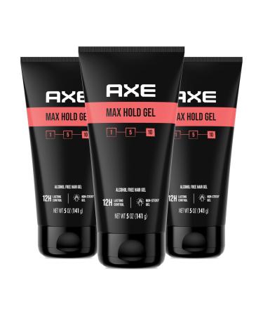 AXE Hair Styling Gel MAX Hold Gel 3 ct for 12H Lasting Control Our Strongest Hold Gel 5 oz