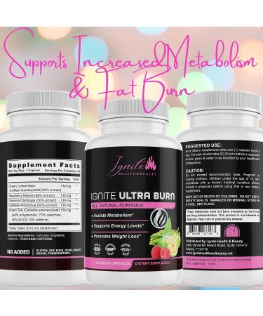 Ignite Ultra Burn Keto Supplement - Advanced Ketogenic Formula with Raspberry Ketones, Garcinia Cambogia & Green Tea for Appetite Suppression and Metabolism Boost - Buy Online on GoSupps.com