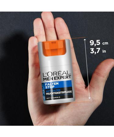 L'Or al Men Expert Anti-Aging Facial Care | Wrinkle Defense & Dark Circle Moisturizer with Vitamin E - 50ml - Buy Online on GoSupps.com