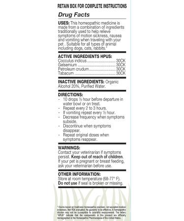 Buy OLLOPETS Organic Homeopathic Remedy for Pet Nausea - 1 Fl Ounce | International Shipping Available - Buy Online on GoSupps.com