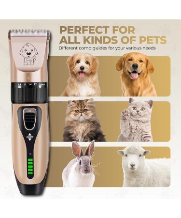 Global Tech Rechargeable Pet Clippers for Dogs Cats - Professional Grooming Kit for Thick Hair/Coats - Buy Online on GoSupps.com