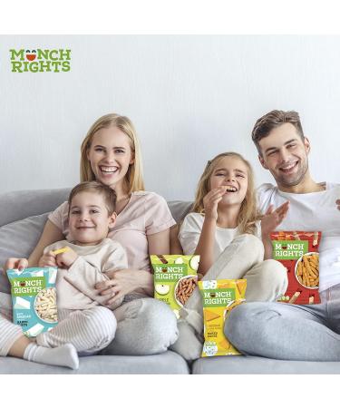 Munch Rights Baked Puffs Variety Pack - Cheddar Sour Cream 3 oz (Pack of 6) | Healthy Low Carb, Gluten & Nuts Free Snack - Buy Online on GoSupps.com