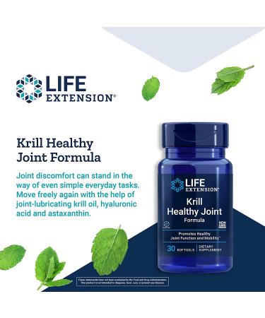 Life Extension Krill Healthy Joint Formula - 30 Softgels for Joint Support - Buy Online on GoSupps.com