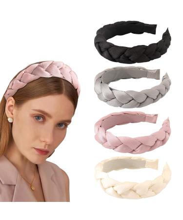 Ivyu Women's Braided Headband - Black, Pink, Gray, White Twist Hairband | YHB-006 - Buy Online on GoSupps.com