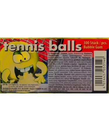 Buy Fizzy Fruits Tennis Balls 300er Chewing Gum - International Shipping Available - Buy Online on GoSupps.com