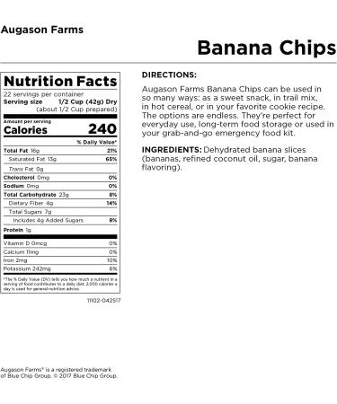 Augason Farms Freeze Dried Sliced Strawberries 6.4 oz #10 Can + Banana Chips 2 lbs - Premium Quality, Long-Lasting Food Storage Option - Buy Online on GoSupps.com