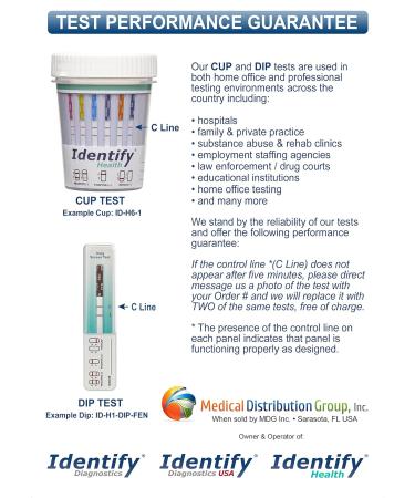 25 Pack Identify Health 13 Panel Drug Test Cup - Tests for 13 Substances - ID-H13-1 (25) - Buy Online on GoSupps.com
