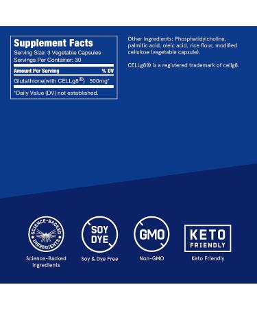 Bulletproof Glutathione Force 90 Count Capsules - Liver Detox & Immune Support Supplement - Buy Online on GoSupps.com