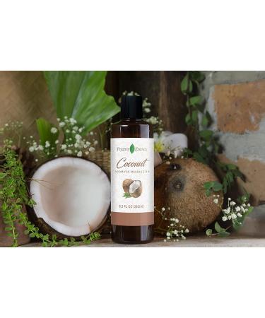 Coconut Massage Oil - Relaxing Body Oil with Jojoba Sweet Almond & Vitamin E for Skincare - 250ml Natural Therapy - Buy Online on GoSupps.com