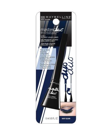 Maybelline Eye Studio Master Duo Glossy Liquid Liner - Navy Gleam, 0.05 fl oz - Buy Online on GoSupps.com